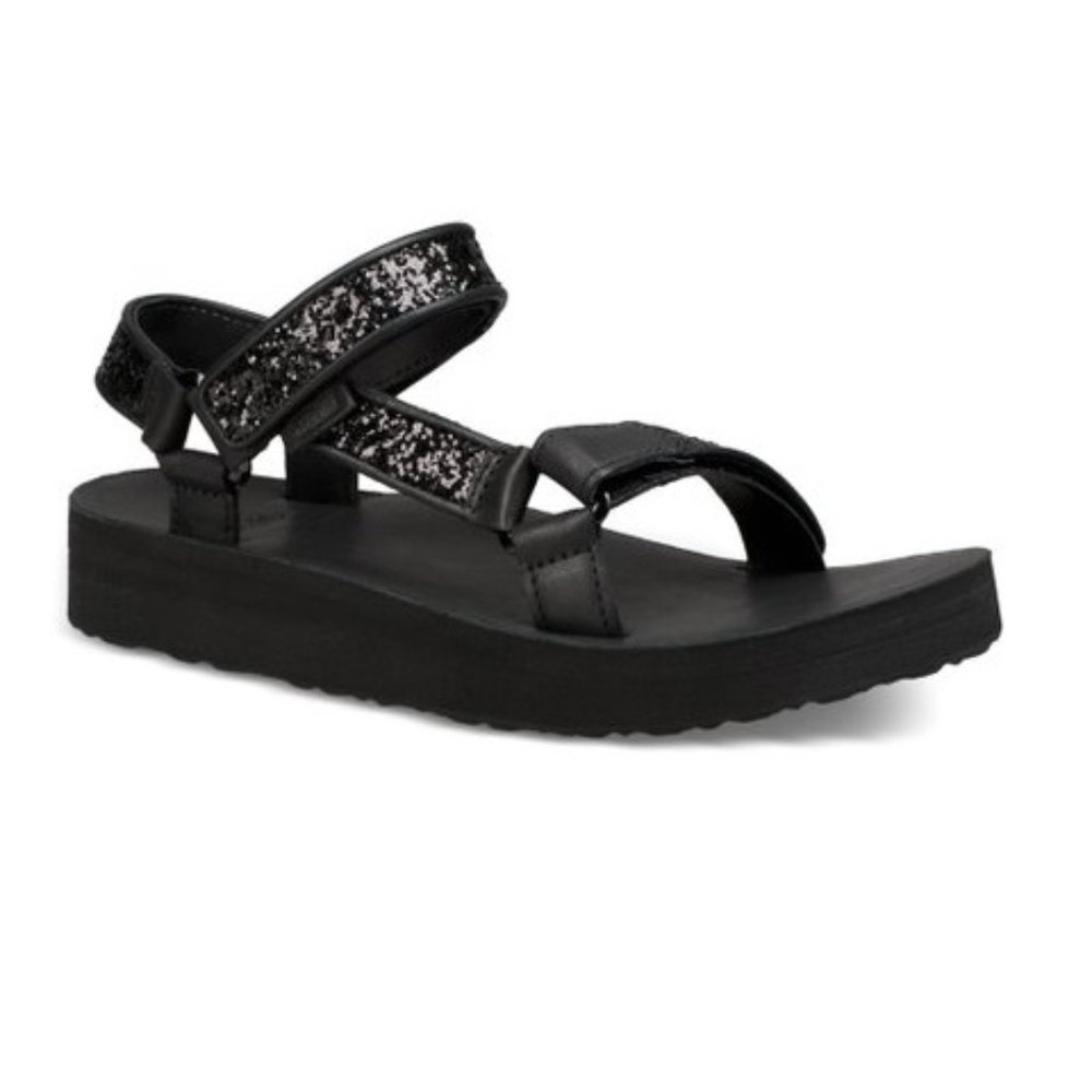 🆕Teva Black Midform Universal Glam Sandal~NEW